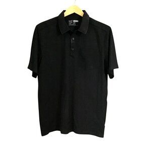 5.11 TACTICAL MENS BLACKSHORT SLEEVE FRONT POCKET POLO SHIRT SIZE LARGE